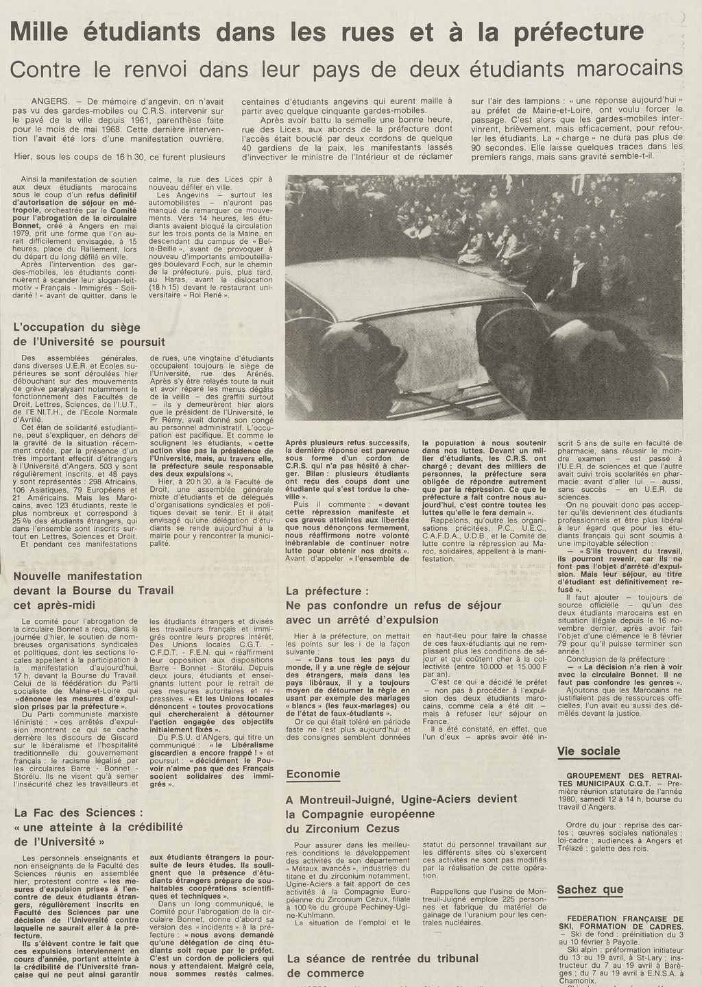 Ouest France - 11 janvier 1980