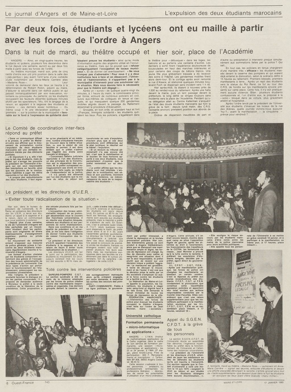 Ouest France - 17 janvier 1980