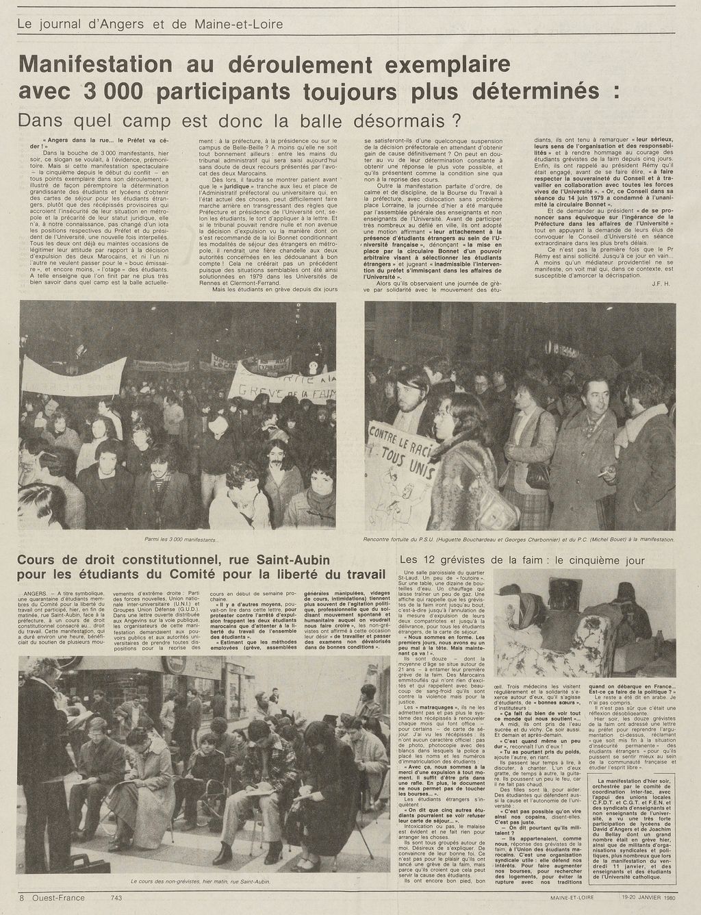 Ouest France - 19 et 20 janvier 1980
